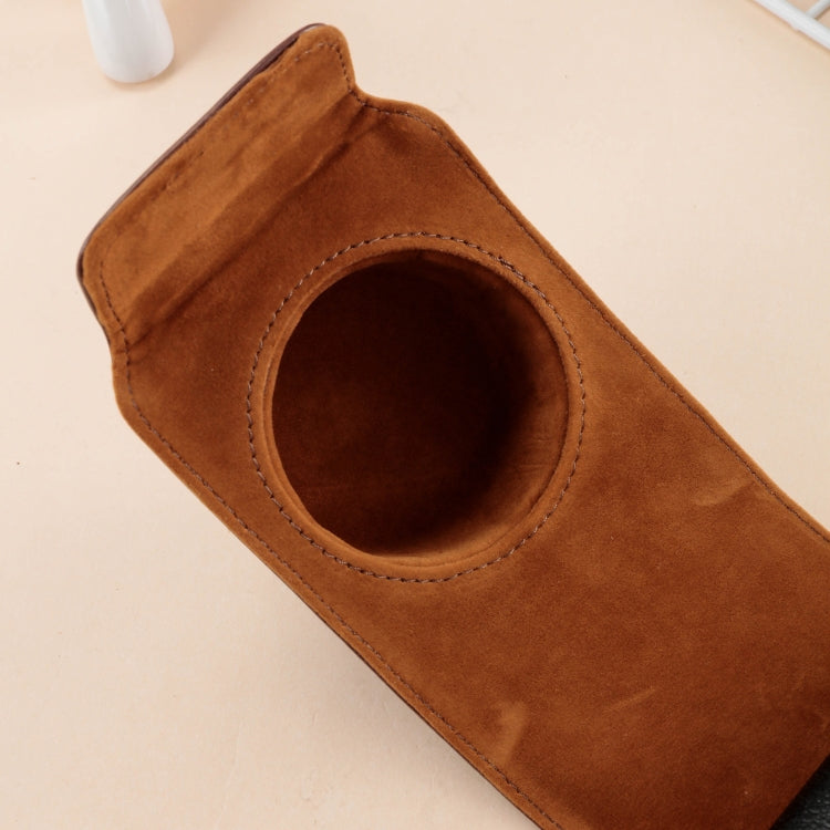 For FUJIFILM X100VI Full Body Leather Camera Case Bag with Strap(Coffee) by bashfashion