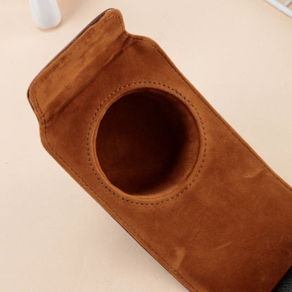 For FUJIFILM X100VI Full Body Leather Camera Case Bag with Strap(Brown) by bashfashion