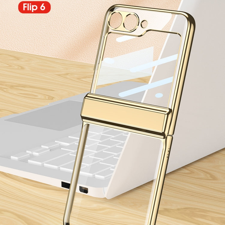 For Samsung Galaxy Z Flip6 / Flip7 FE GKK Integrated Magnetic Fold Hinge Shockproof Phone Case(Black) by GKK