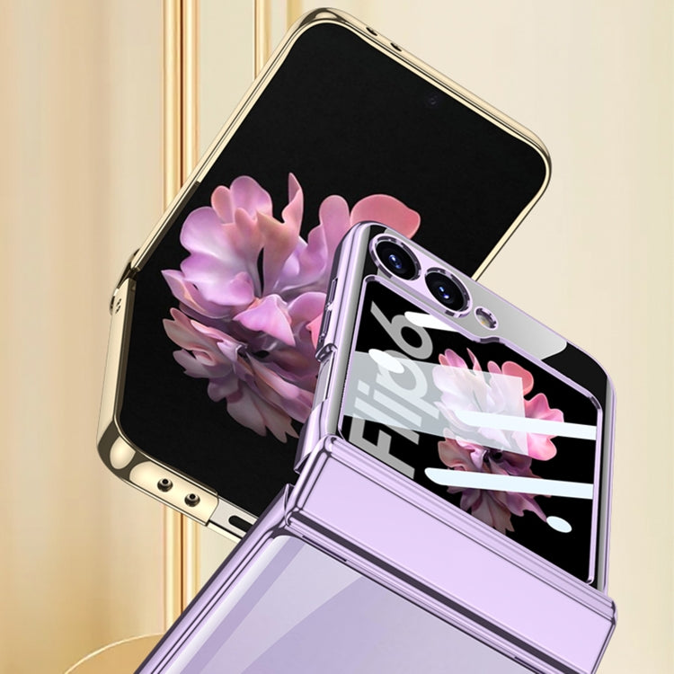 For Samsung Galaxy Z Flip6 / Flip7 FE GKK Integrated Magnetic Fold Hinge Shockproof Phone Case(Black) by GKK