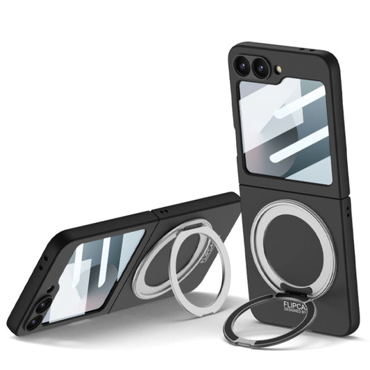 For Samsung Galaxy Z Flip6 / Flip7 FE GKK Integrated Ultra-thin MagSafe Phone Case with Ring Holder(Black) by GKK