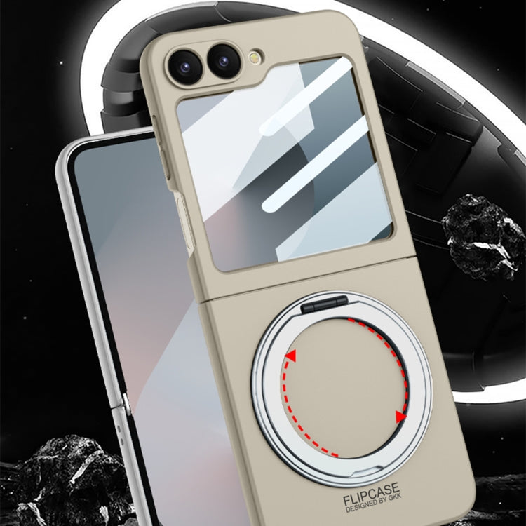 For Samsung Galaxy Z Flip6 / Flip7 FE GKK Integrated Ultra-thin MagSafe Phone Case with Ring Holder(Black) by GKK