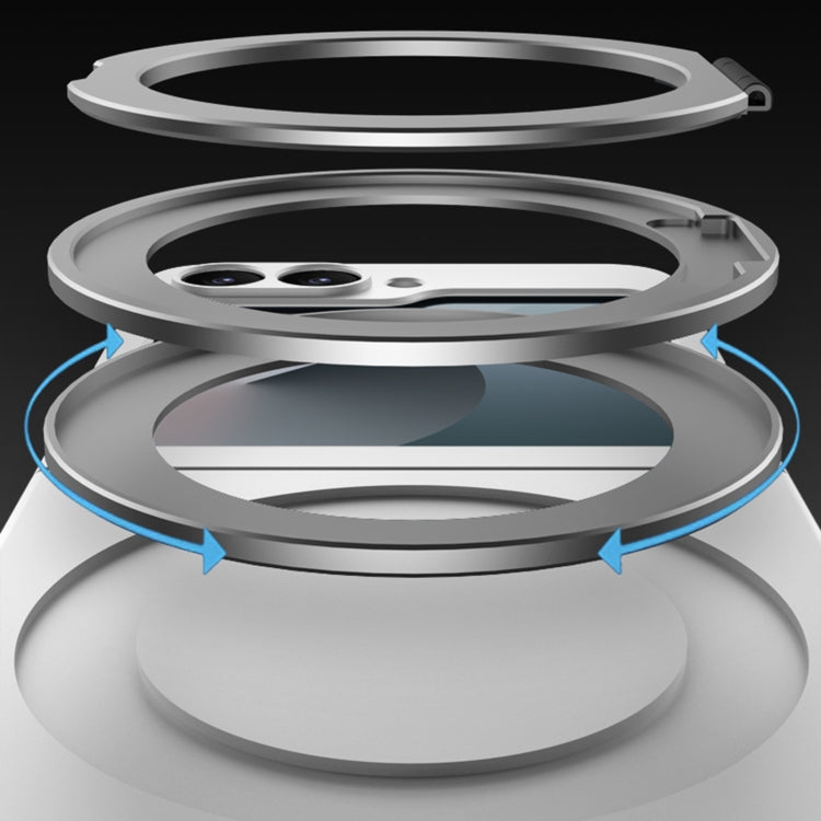 For Samsung Galaxy Z Flip6 / Flip7 FE GKK Integrated Ultra-thin MagSafe Phone Case with Ring Holder(Black) by GKK