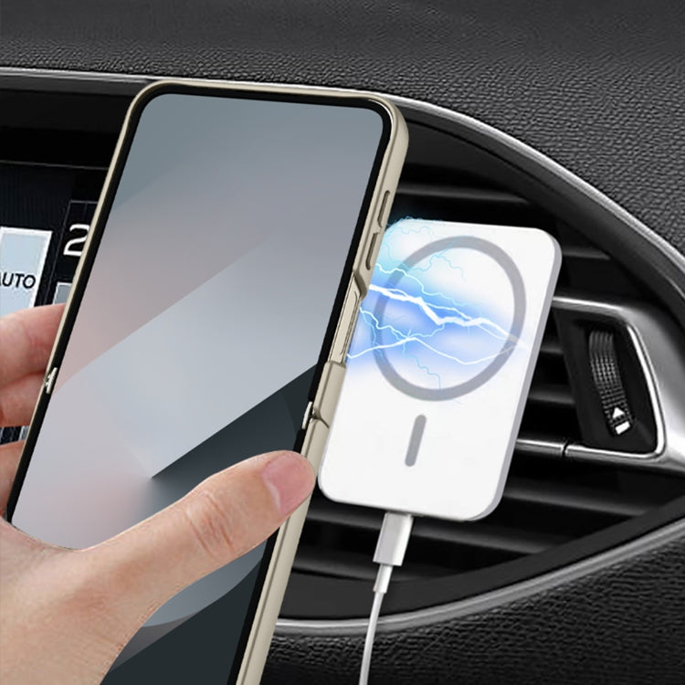 For Samsung Galaxy Z Flip6 / Flip7 FE GKK Integrated Ultra-thin MagSafe Phone Case with Ring Holder(Black) by GKK