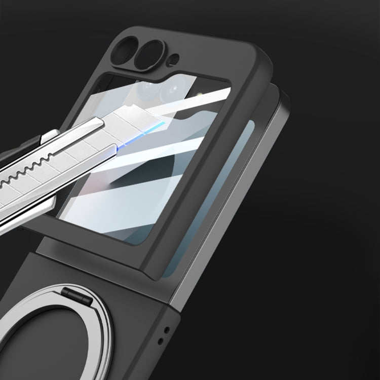 For Samsung Galaxy Z Flip6 / Flip7 FE GKK Integrated Ultra-thin MagSafe Phone Case with Ring Holder(Black) by GKK