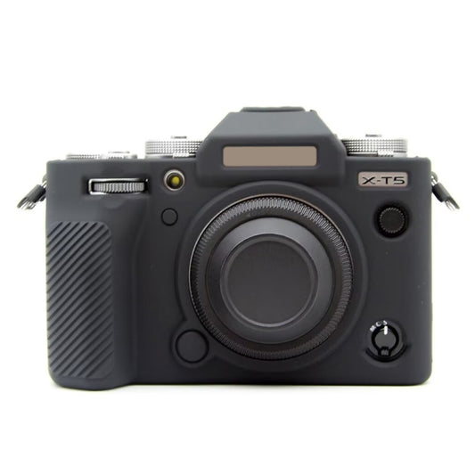 For FUJIFILM X-T5 Soft Silicone Protective Case(Black) by bashfashion