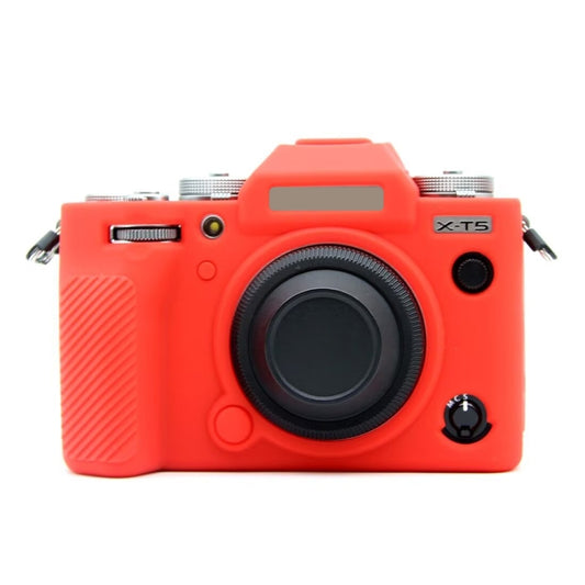 For FUJIFILM X-T5 Soft Silicone Protective Case(Red) by bashfashion