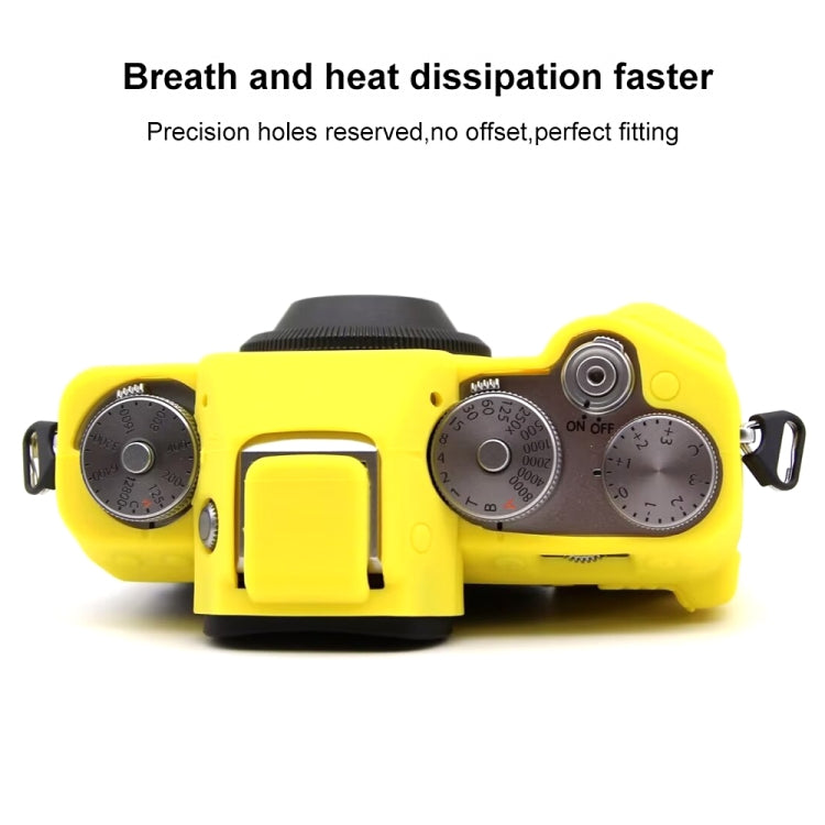 For FUJIFILM X-T5 Soft Silicone Protective Case(Yellow) by bashfashion