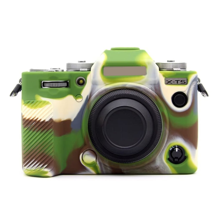 For FUJIFILM X-T5 Soft Silicone Protective Case(Camouflage) by bashfashion