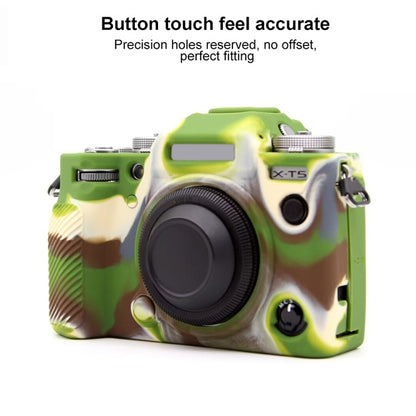 For FUJIFILM X-T5 Soft Silicone Protective Case(Camouflage) by bashfashion