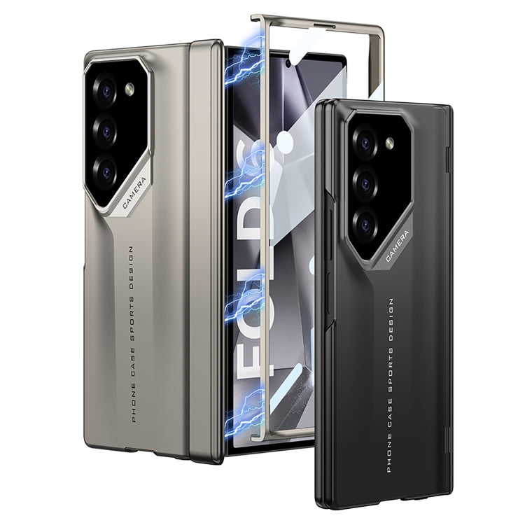 For Samsung Galaxy Z Fold6 GKK Integrated Folding Supercar Phone Case(Titanium Grey) by GKK
