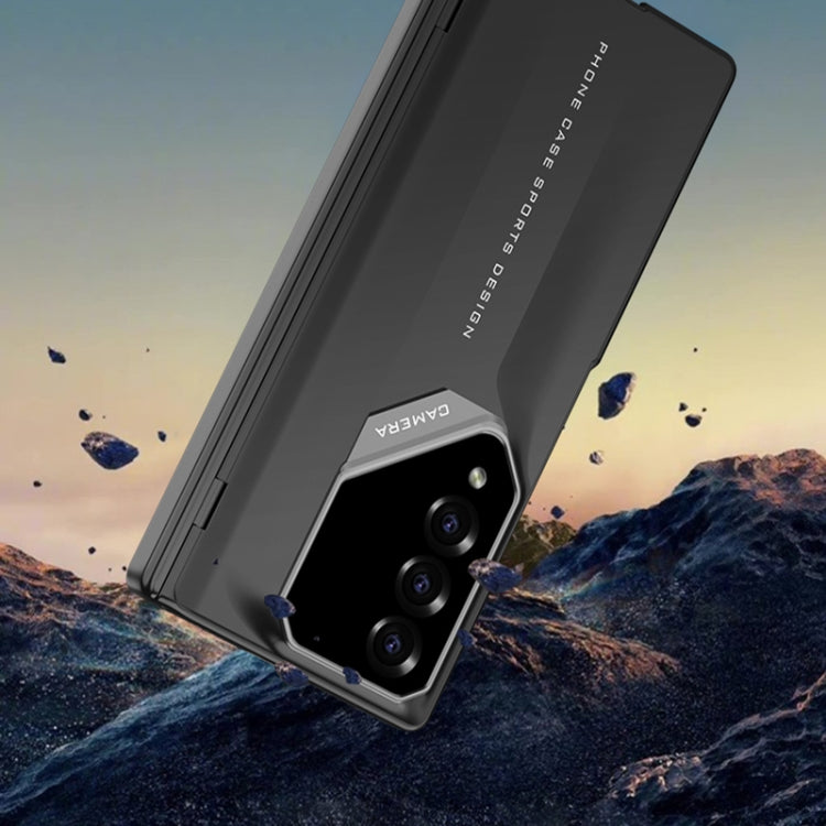 For Samsung Galaxy Z Fold4 GKK Integrated Folding Supercar Phone Case(Titanium Grey) by GKK