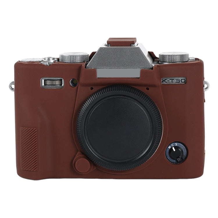 For FUJIFILM X-T30 II Soft Silicone Protective Case(Coffee) by bashfashion