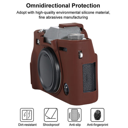For FUJIFILM X-T30 II Soft Silicone Protective Case(Coffee) by bashfashion