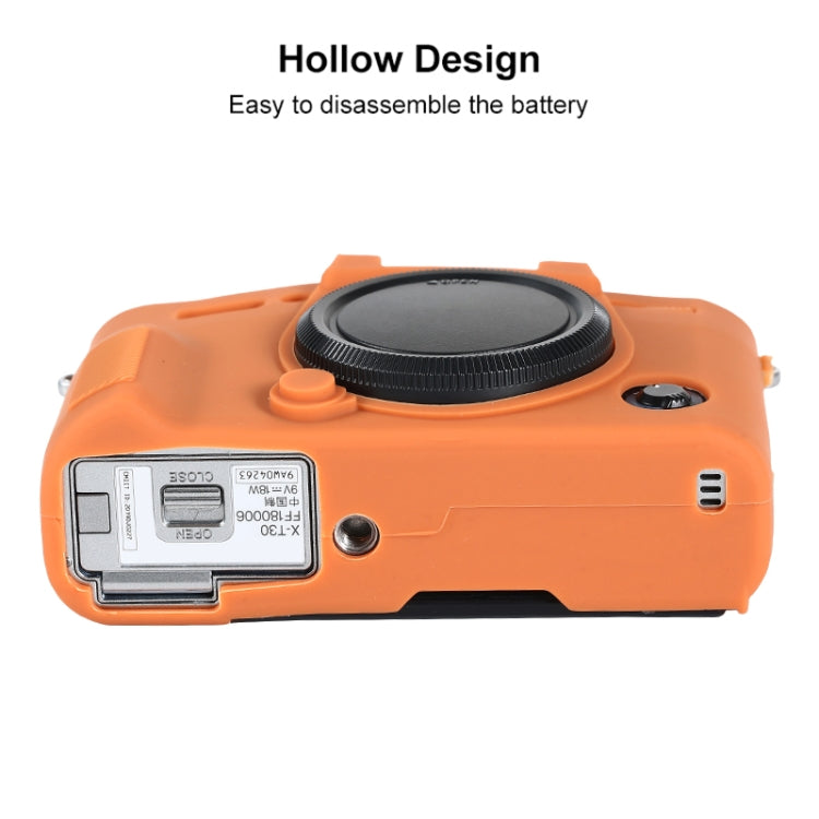 For FUJIFILM X-T30 II Soft Silicone Protective Case(Orange) by bashfashion