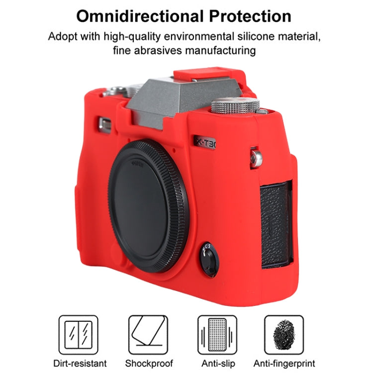 For FUJIFILM X-T30 II Soft Silicone Protective Case(Red) by bashfashion