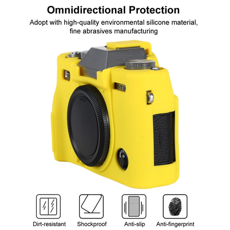 For FUJIFILM X-T30 II Soft Silicone Protective Case(Yellow) by bashfashion