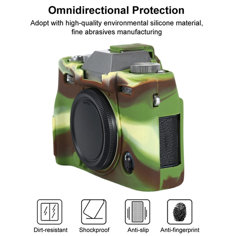For FUJIFILM X-T30 II Soft Silicone Protective Case(Camouflage) by bashfashion
