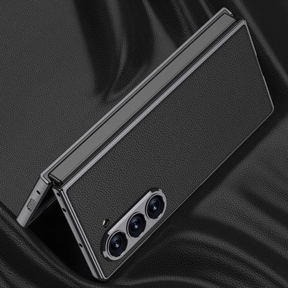 For Samsung Galaxy Z Fold6 GKK Integrated Plating Leather Full Coverage Phone Case(Green) by GKK