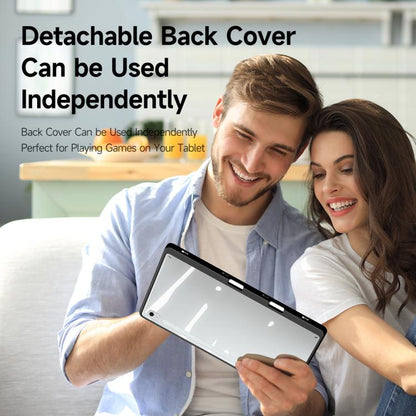 For Samsung Galaxy Tab S10 FE+ DUX DUCIS Magi Series Smart Leather Tablet Case(Black) by DUX DUCIS