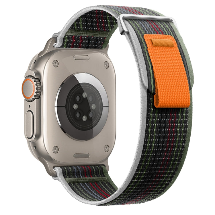 For Apple Watch Ultra 2 49mm Dual-Section Loop Nylon Watch Band(Midnight Color) by bashfashion