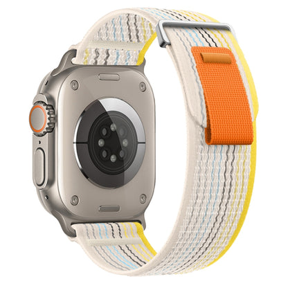 For Apple Watch Ultra 49mm Dual-Section Loop Nylon Watch Band(Colorful Starlight) by bashfashion