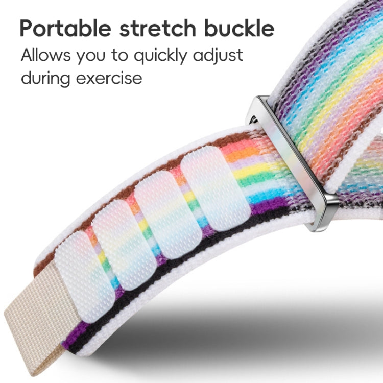 For Apple Watch Ultra 2 49mm Dual-Section Loop Nylon Watch Band(Starlight Pink) by bashfashion