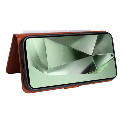 For Samsung Galaxy S24 FE 5G BETOPNICE BN-005 2 in 1 Detachable Imitate Genuine Leather Phone Case(Brown) by BETOPNICE