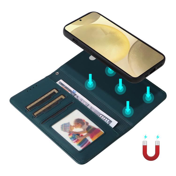 For Samsung Galaxy S25 5G BETOPNICE BN-005 2 in 1 Detachable Imitate Genuine Leather Phone Case(Blue) by BETOPNICE