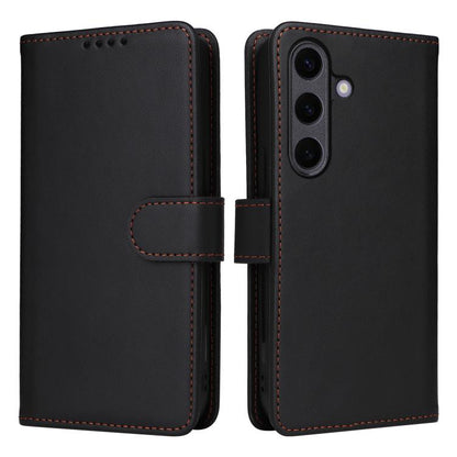 For Samsung Galaxy S25+ 5G BETOPNICE BN-005 2 in 1 Detachable Imitate Genuine Leather Phone Case(Black) by BETOPNICE