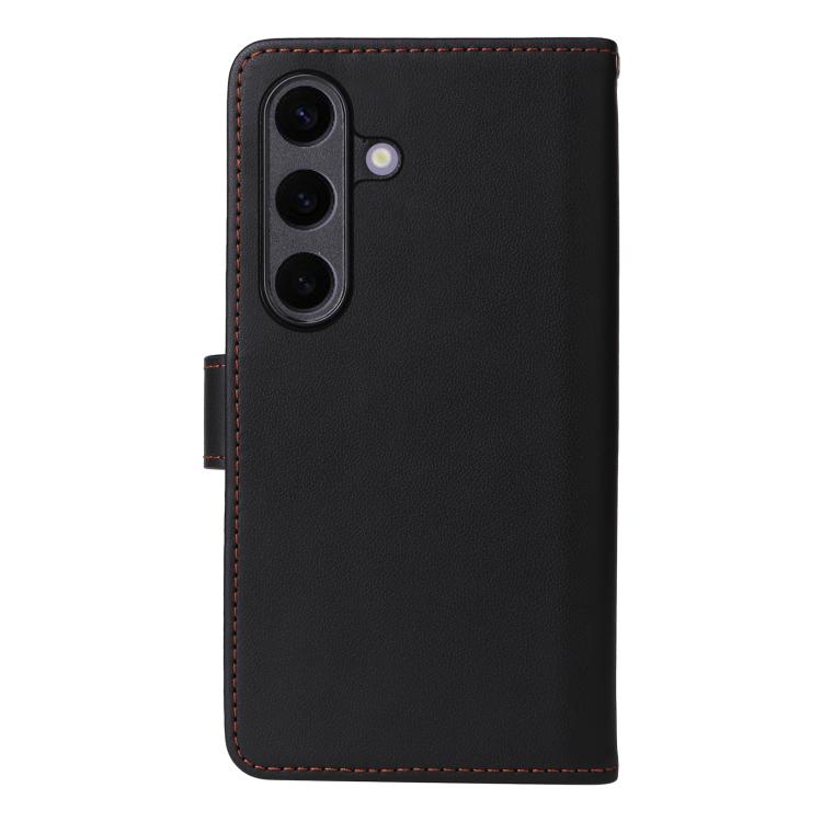 For Samsung Galaxy S25+ 5G BETOPNICE BN-005 2 in 1 Detachable Imitate Genuine Leather Phone Case(Black) by BETOPNICE