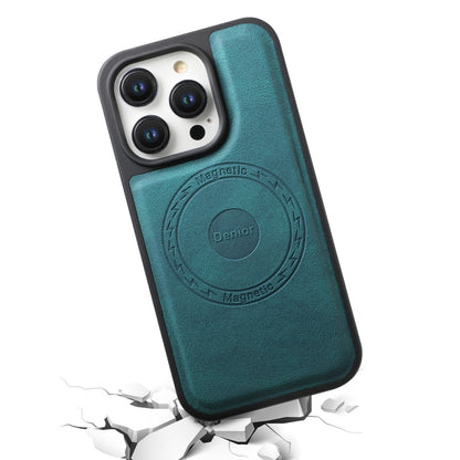 For iPhone 16 Pro Denior A13 Skin Feel MagSafe Phone Case(Blue) by Denior