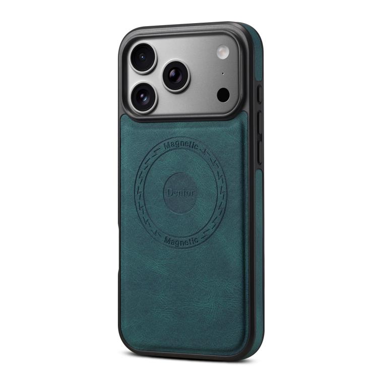For iPhone 17 Pro Max Denior D17 Skin Feel MagSafe Detachable Card Slot Phone Case(Blue) by Denior