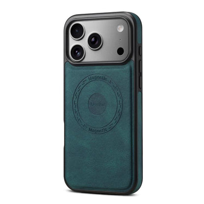 For iPhone 17 Pro Max Denior D17 Skin Feel MagSafe Detachable Card Slot Phone Case(Blue) by Denior