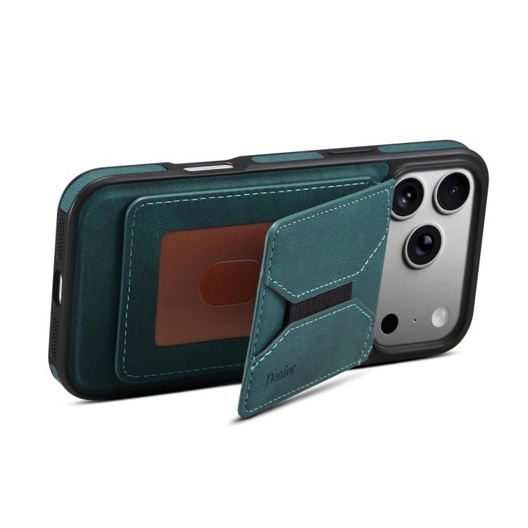 For iPhone 17 Pro Max Denior D17 Skin Feel MagSafe Detachable Card Slot Phone Case(Blue) by Denior
