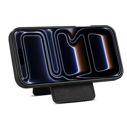 For iPhone 17 Pro Max Denior D17 Skin Feel MagSafe Detachable Card Slot Phone Case(Black) by Denior