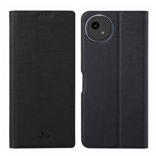 For Sharp Aquos Wish4 ViLi DMX Series TPU + PU Leather Magnetic Phone Case(Black) by ViLi