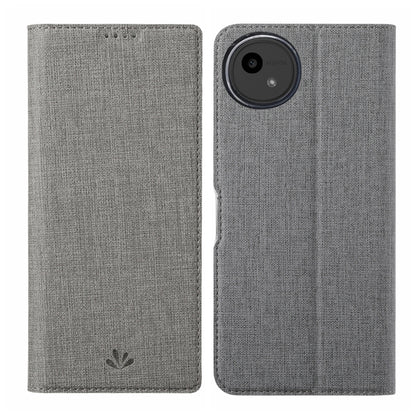 For Sharp Aquos Wish4 ViLi DMX Series TPU + PU Leather Magnetic Phone Case(Grey) by ViLi