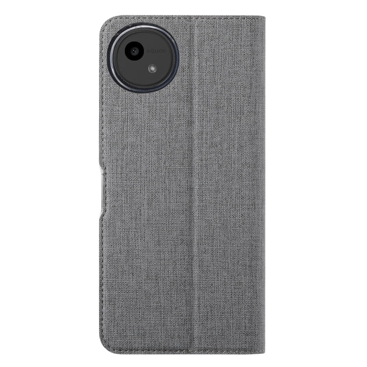 For Sharp Aquos Wish4 ViLi DMX Series TPU + PU Leather Magnetic Phone Case(Grey) by ViLi