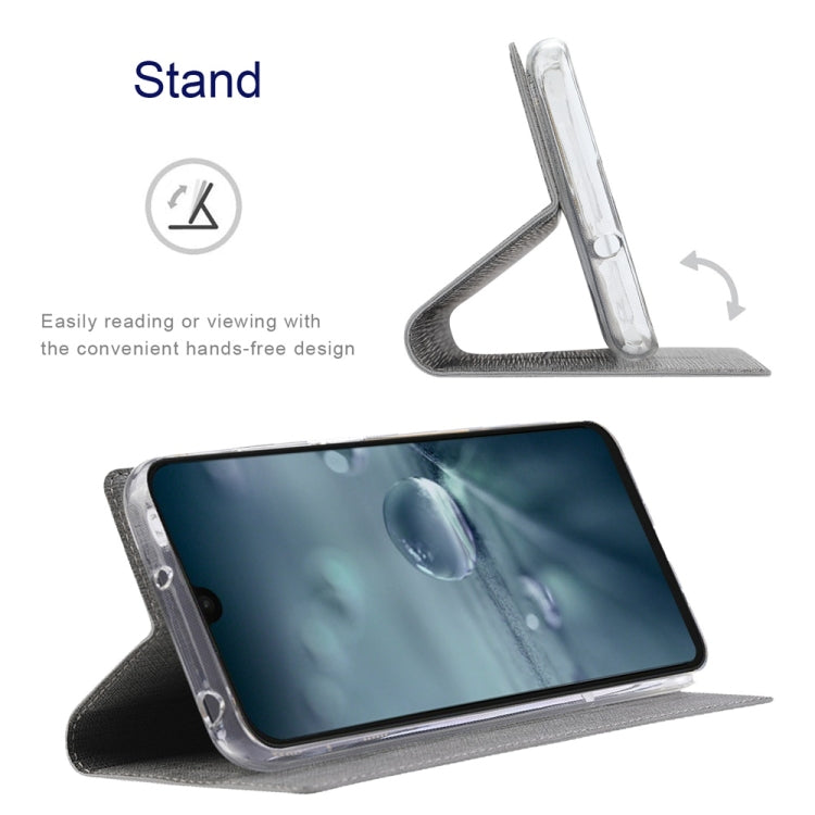 For Sharp Aquos Wish4 ViLi DMX Series TPU + PU Leather Magnetic Phone Case(Grey) by ViLi