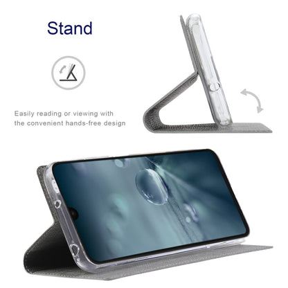 For Sharp Aquos Wish4 ViLi DMX Series TPU + PU Leather Magnetic Phone Case(Grey) by ViLi