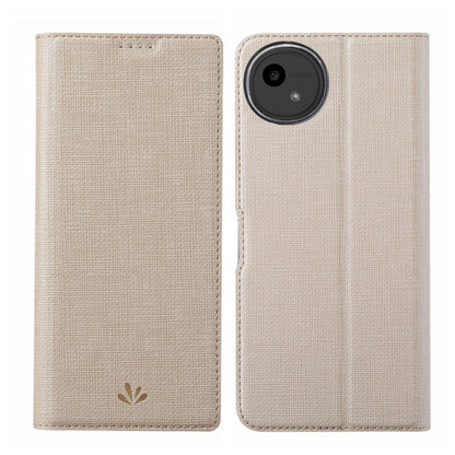 For Sharp Aquos Wish4 ViLi DMX Series TPU + PU Leather Magnetic Phone Case(Gold) by ViLi