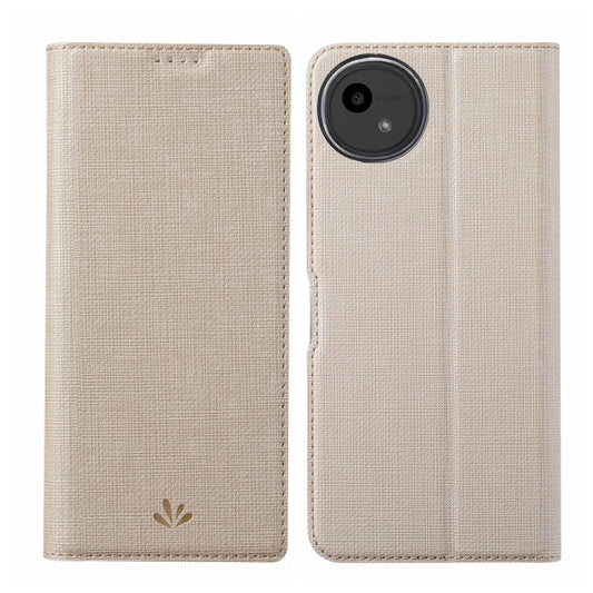 For Sharp Aquos Wish4 ViLi DMX Series TPU + PU Leather Magnetic Phone Case(Gold) by ViLi