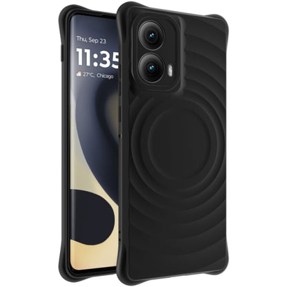 For Motorola Edge 2024 IMAK UC-6 Series Manbo Frosting Soft Phone Case(Black) by imak