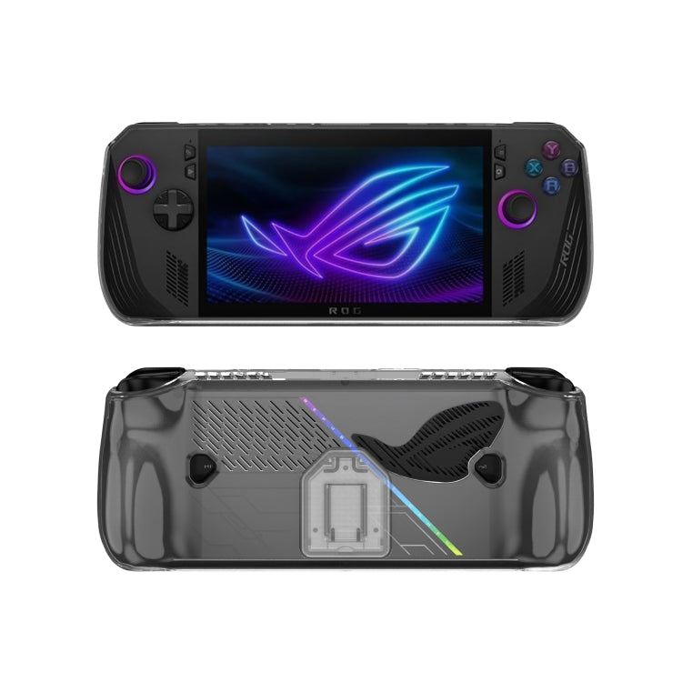 For ASUS ROG Ally X TPU Transparent Protective Case with Holder by bashfashion