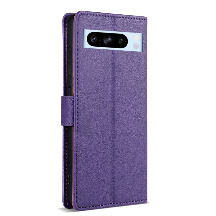 For Google Pixel 6 Pro N.BEKUS CSJ-P1 Solid Color Leather Phone Case(Purple) by N.BEKUS