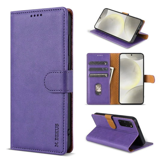 For Google Pixel 7 N.BEKUS CSJ-P1 Solid Color Leather Phone Case(Purple) by N.BEKUS