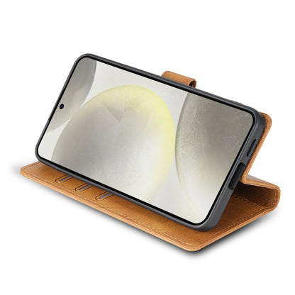 For Google Pixel 7 Pro N.BEKUS CSJ-P1 Solid Color Leather Phone Case(Brown) by N.BEKUS