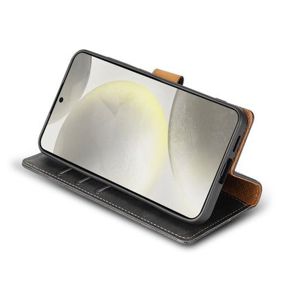 For Google Pixel 8 N.BEKUS CSJ-P1 Solid Color Leather Phone Case(Black) by N.BEKUS