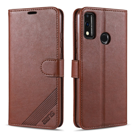 For Huawei Honor 9X Lite AZNS Sheepskin Texture Horizontal Flip Leather Case with Holder & Card Slots & Wallet(Brown) by AZNS
